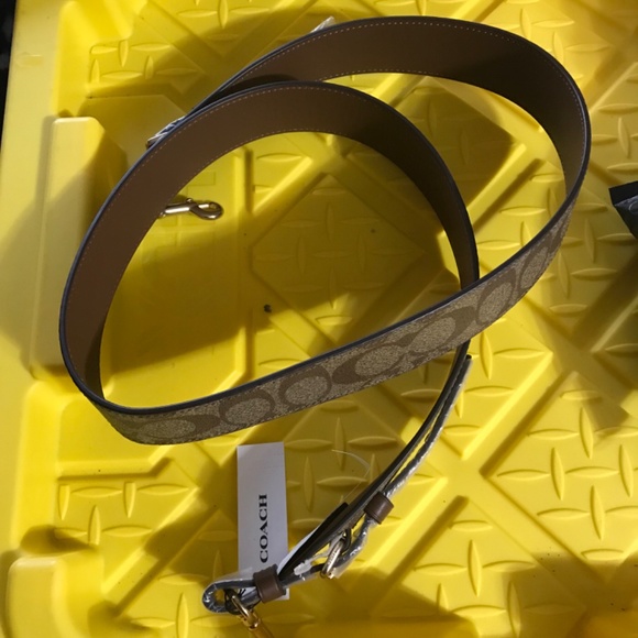 Coach - NWT - Coated Canvas Signature Print Bag Strap - Picture 2 of 10